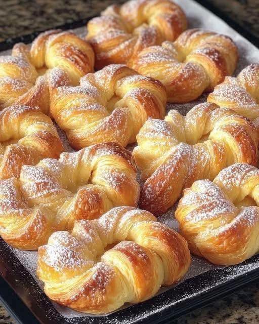 Käytän yhden paketin voitaikinaa ja yhden paketin vaniljavanukasjauhetta; se on niin herkullista! Ainekset: Rakkaani, jos piditte reseptistä, jättäkää kommentti!  250 g rahkaa 1 pkt vaniljavanukasjauhetta 20 g sokeria 1 pkt vaniljasokeria 😍 Kaikki yksityiskohdat kommenteissa 👇