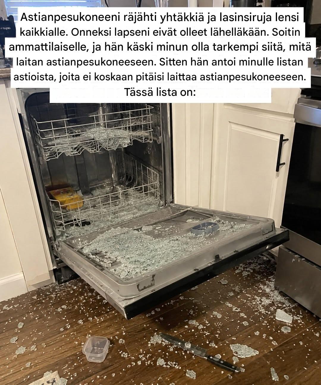 **8 asiaa, joita ei ehdottomasti kannata laittaa astianpesukoneeseen** (ja miksi)