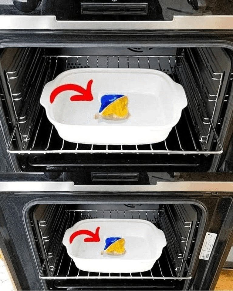 Uunin vaivattoman puhdistamisen niksi. Jopa palaneet palamat… Koko resepti 👇👇