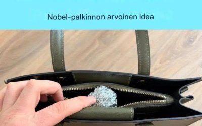 Olen pitänyt laukussani alumiinifoliopalloa vuosia; näin sen ystävän luona – Nobel-palkinnon arvoinen idea.