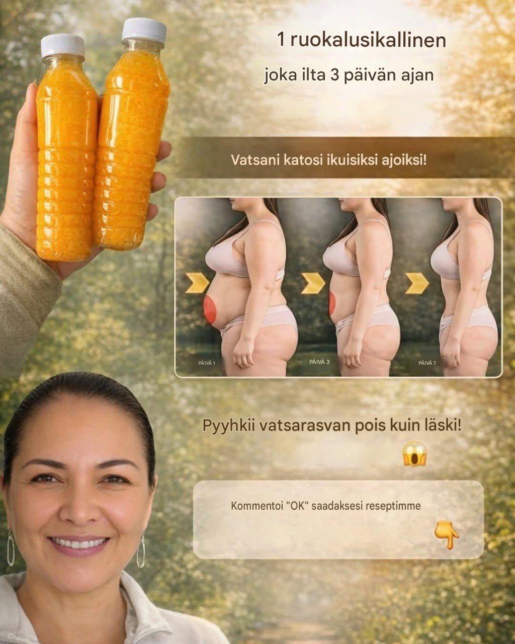 Tämä resepti kuvaa “litteän vatsan detox-juomaa”, jonka väitetään puhdistavan ja virkistävän kehoa lyhyessä ajassa. Kuvauksen mukaan… Resepti ensimmäisessä kommentissa 👇🏼👇🏼👇