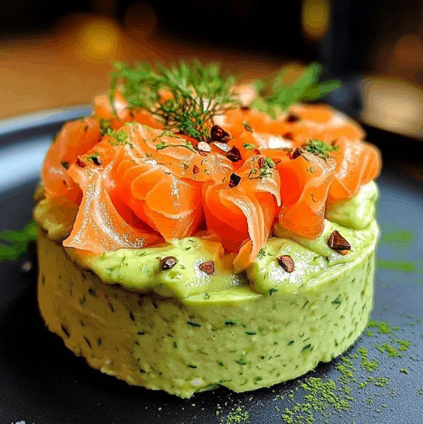 Lohitartar kermaisella avokadolla: tuore ja herkullinen resepti  Katso lisää ohjeita ensimmäisestä kommentista 👇😍👇