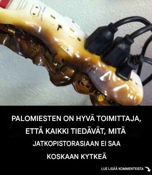 Asioita, joita et koskaan saisi kytkeä jatkojohtoon