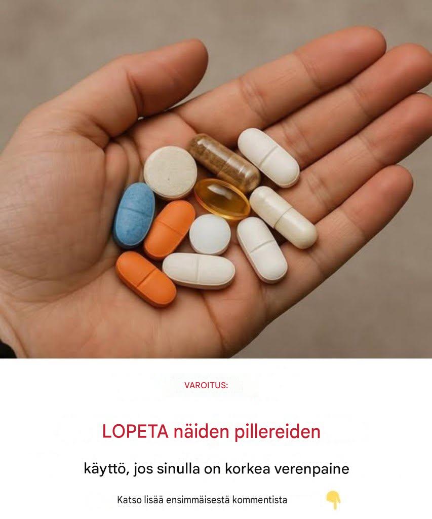 VAROITUS: LOPETA näiden pillereiden käyttö, jos sinulla on korkea verenpaine Koko resepti 👇👇