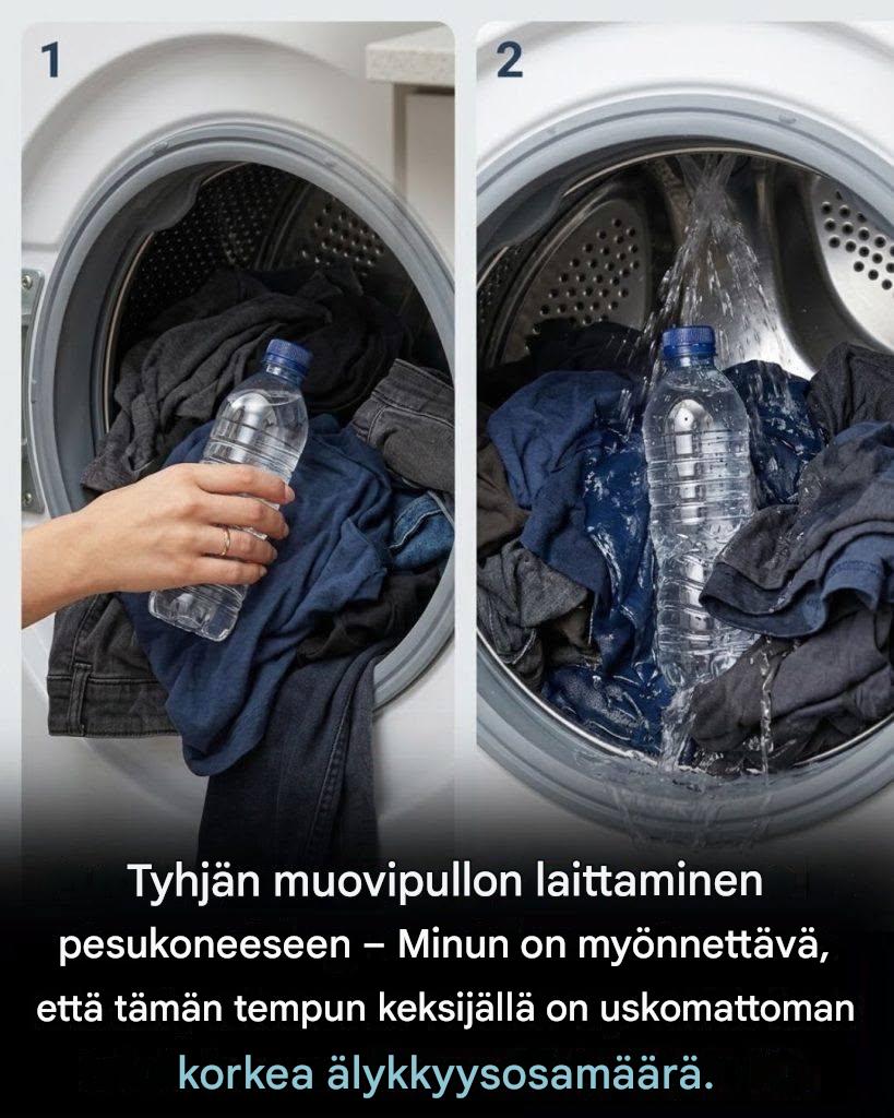 Laita tyhjä muovipullo pesukoneeseen: Yksinkertainen temppu, jota useimmat ihmiset eivät tiedä