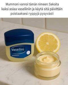 Mummoni vannoi tämän nimeen: Sekoita kaksi asiaa vaseliiniin ja käytä sitä päivittäin poistaaksesi ryppyjä pysyvästi Koko resepti 👇👇