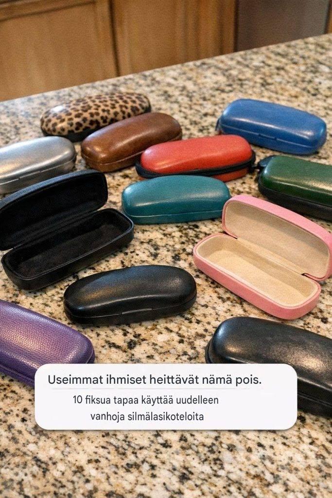 Useimmat ihmiset heittävät nämä pois. 10 fiksua tapaa käyttää uudelleen vanhoja silmälasikoteloita Koko resepti 👇👇