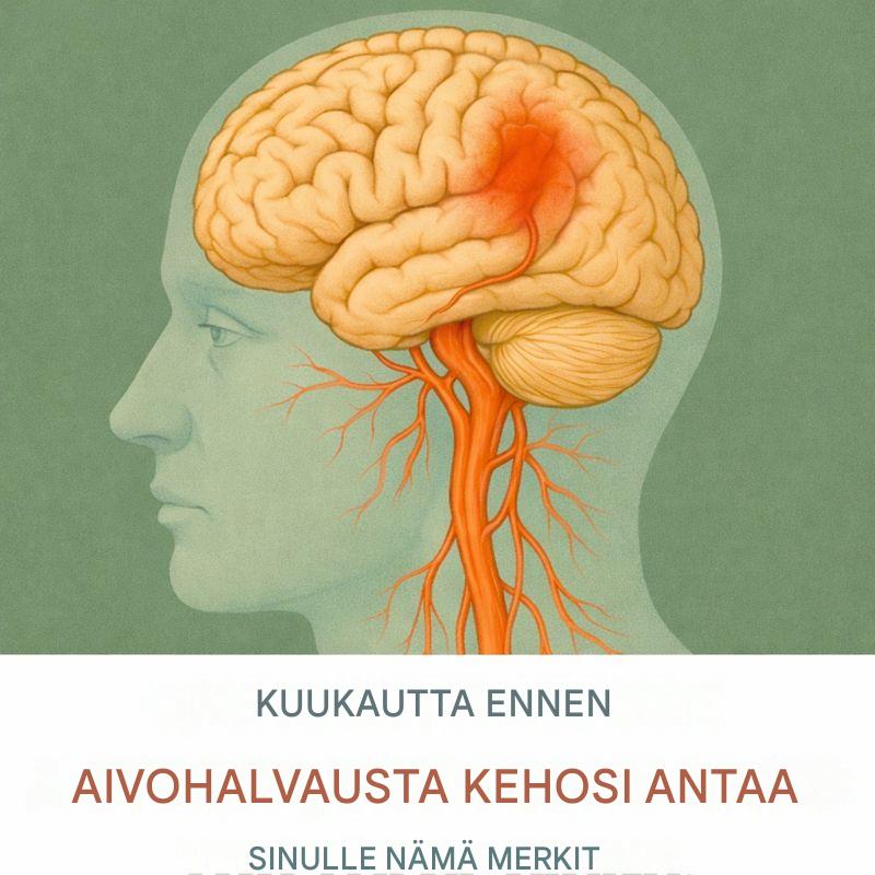 Varhaiset varoitusmerkit, joita kehosi voi antaa ennen aivohalvausta