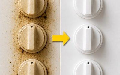 Kellastuneiden keittiönuppien puhdistaminen: tämä yksinkertainen kotihoito todella toimii ✨🧼  Katso lisää ohjeita ensimmäisestä kommentista 👇😍👇