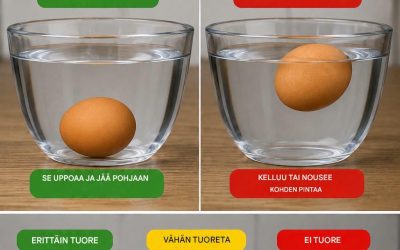 Munat, upota ne veteen ja katso: jos näin käy, hävitä ne välittömästi