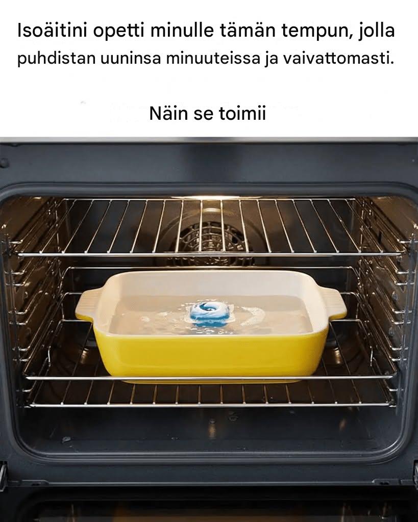 Tässä on yksinkertainen vanhanaikainen kikka uunin puhdistamiseen Koko resepti 👇👇