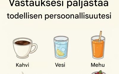 Kuvittele tämä: voit pitää kahvin, veden, mehun, teen, matchan ja smoothiet elämässäsi – mutta yhden niistä on loputtava ikuisiksi ajoiksi. Ei huijaamista. Ei “vain viikonloppuisin”. Yksi juoma katoaa päivittäisestä rutiinistasi.  Valintasi saattaa aluksi tuntua satunnaiselta, mutta se, mistä olet valmis luopumaan – ja mistä kieltäydyt elämästä ilman – voi paljastaa yllättäviä oivalluksia persoonallisuudestasi, tavoistasi ja arvoistasi.  Puretaanpa se osiin.