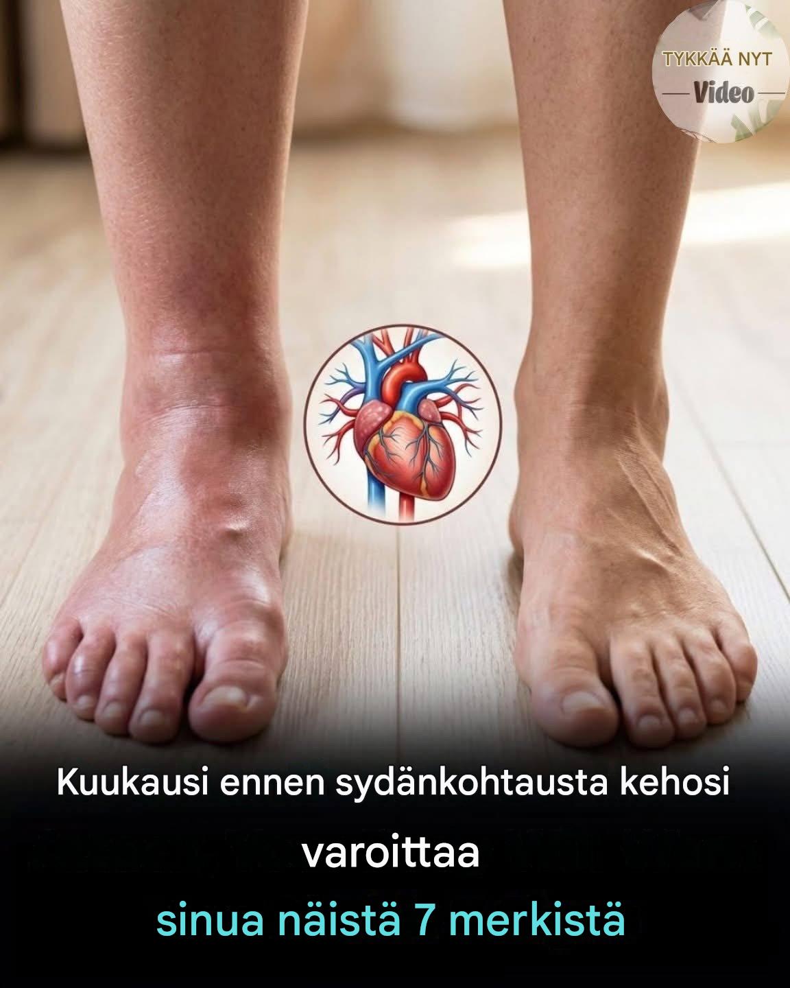 Kuukausi ennen sydänkohtausta jalkasi varoittavat sinua näistä kuudesta merkistä.