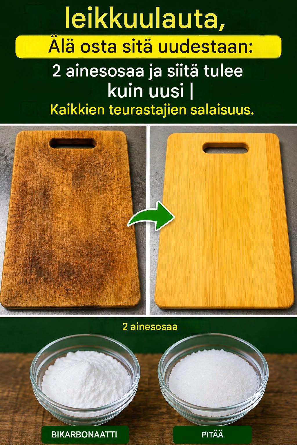 Leikkuulauta, älä koskaan osta sitä enää: 2 ainesosaa ja se on kuin uusi | Kaikkien teurastajien salaisuus.