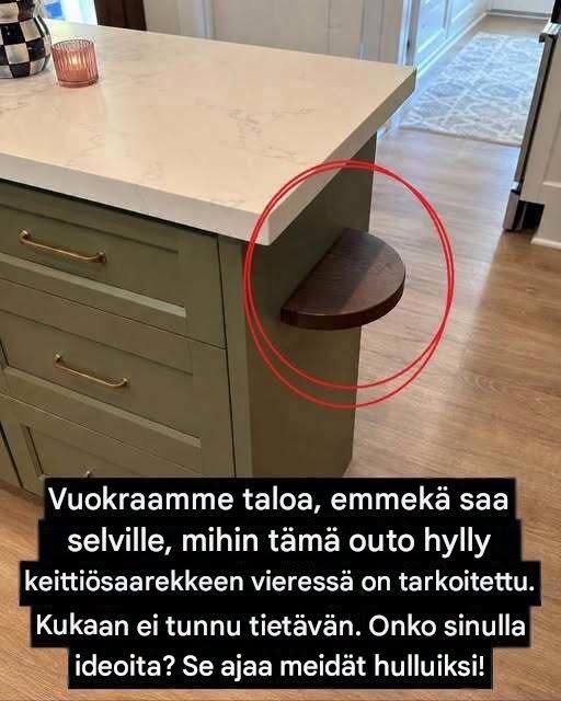Mihin keittiösaarekkeen hyllyä käytetään? Pieni ominaisuus, jolla on suuri merkitys  Katso lisää ohjeita ensimmäisestä kommentista 👇😍👇